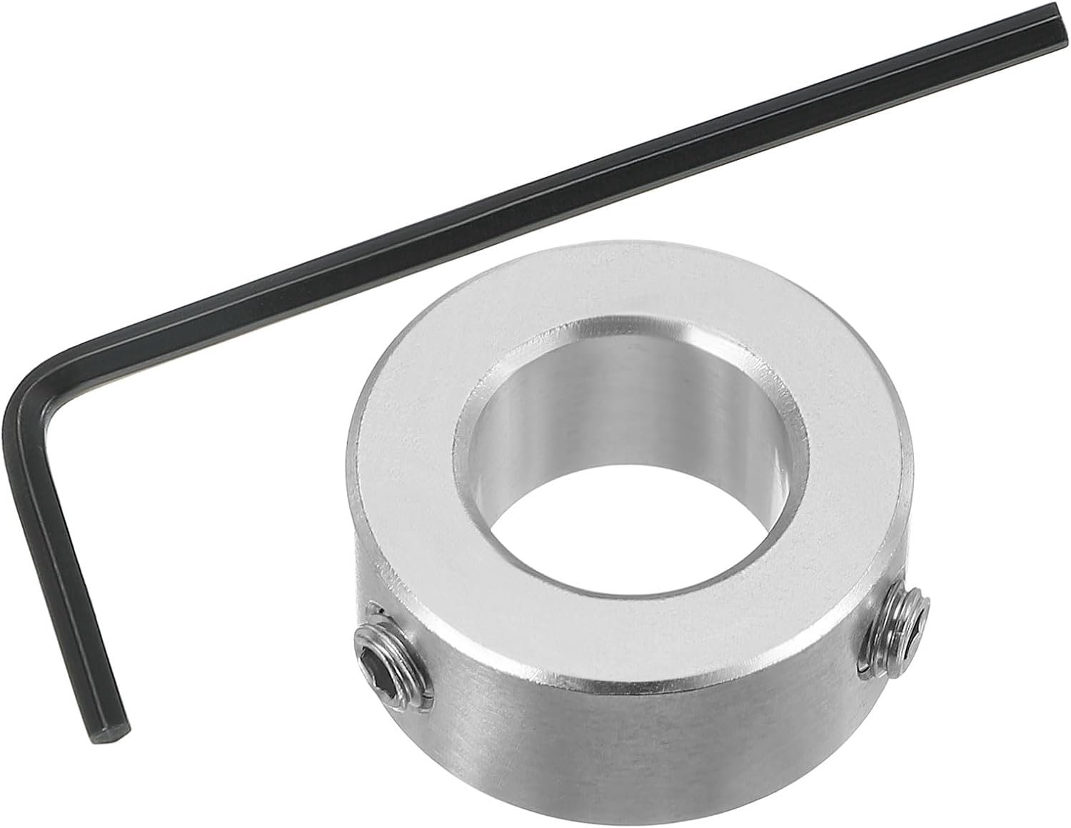 Boorgatschachtkragen 11/16 inch - 304 roestvrij staal - met M6 dubbele schroef - voor aandrijfassen m-winkel - m-winkel