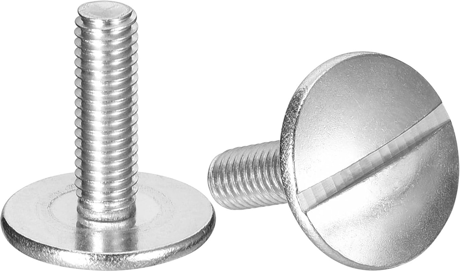 Platte kopschroeven M6 x 20 mm - roestvrij staal 304 - extra groot - ideaal voor stevige bevestiging - 5 stuks - m-winkel