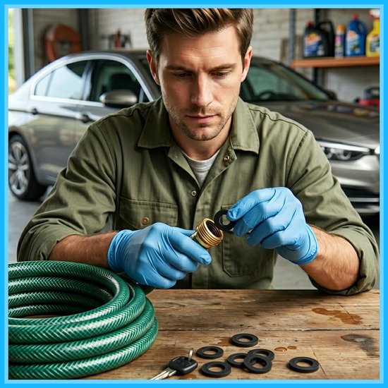 50 stuks rubberen afdichtingen, platte en torische sluitringen, 4 x 9 x 1,2 mm, zwart assortiment voor reparatie van kraan, sanitair, slang, toilet en douchekop — afbeelding 5