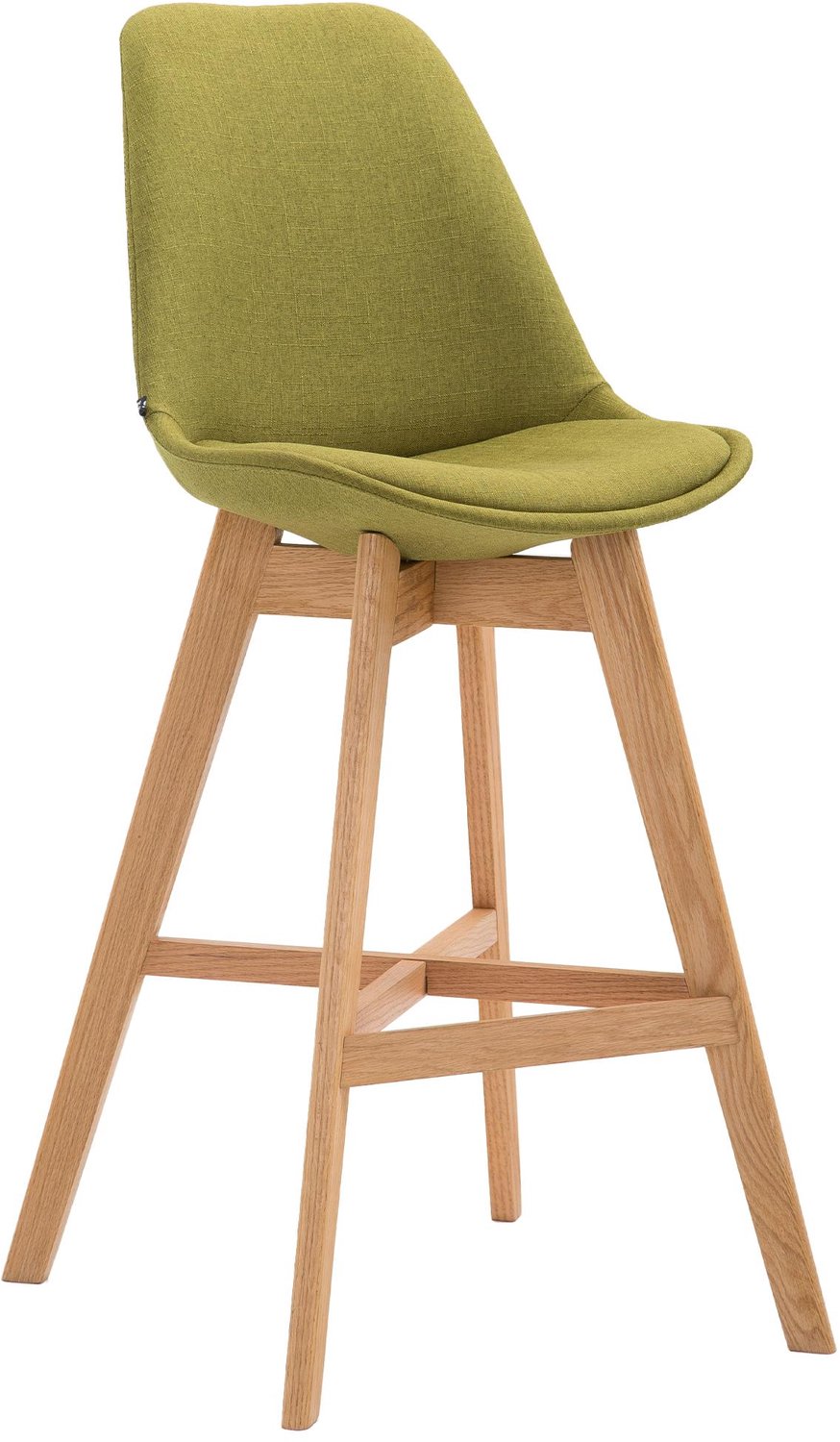 Barkruk - Zithoogte 76 cm - Stof - Groen