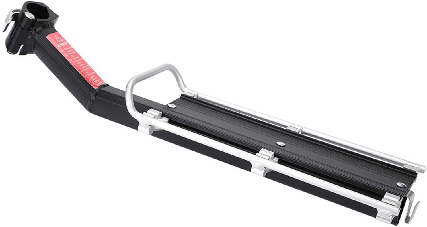 Aluminiumlegering Duurzame Fietsachterplank voor Bergwegfietszadelpen Fix Snelle Installatie voor Buitenavontuur Zwart