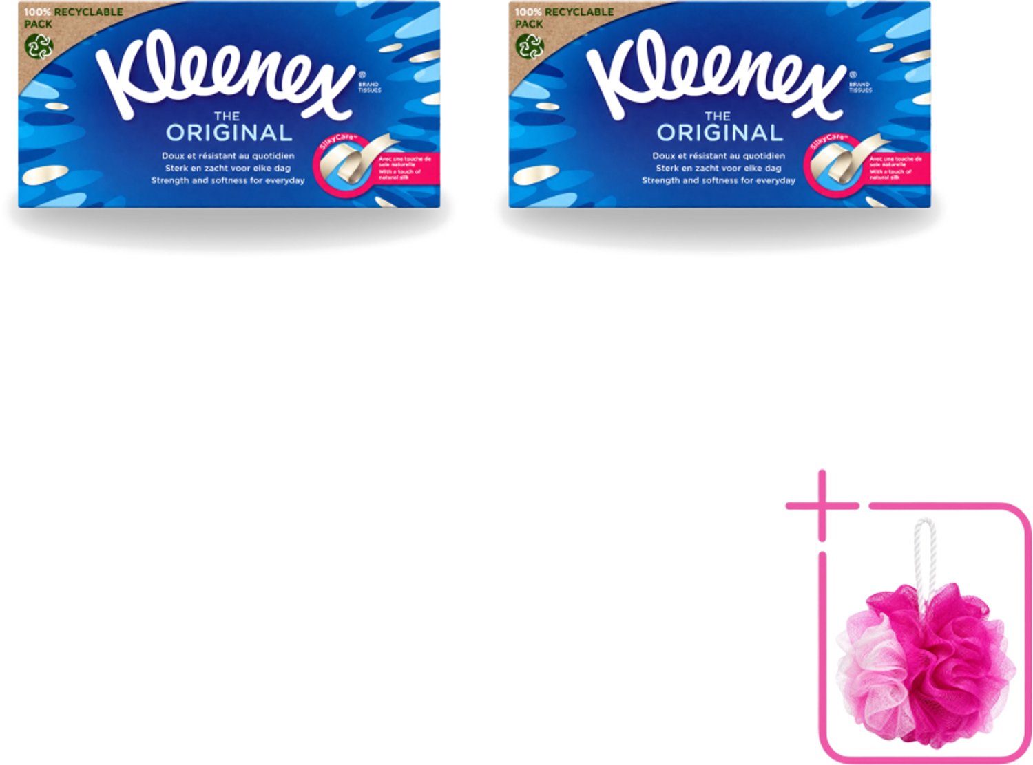 2 x Kleenex - Tissues - The Original - Voor Dagelijks Gebruik - 72 Stuks - Bulkverpakking - Tissue - Neusdoek