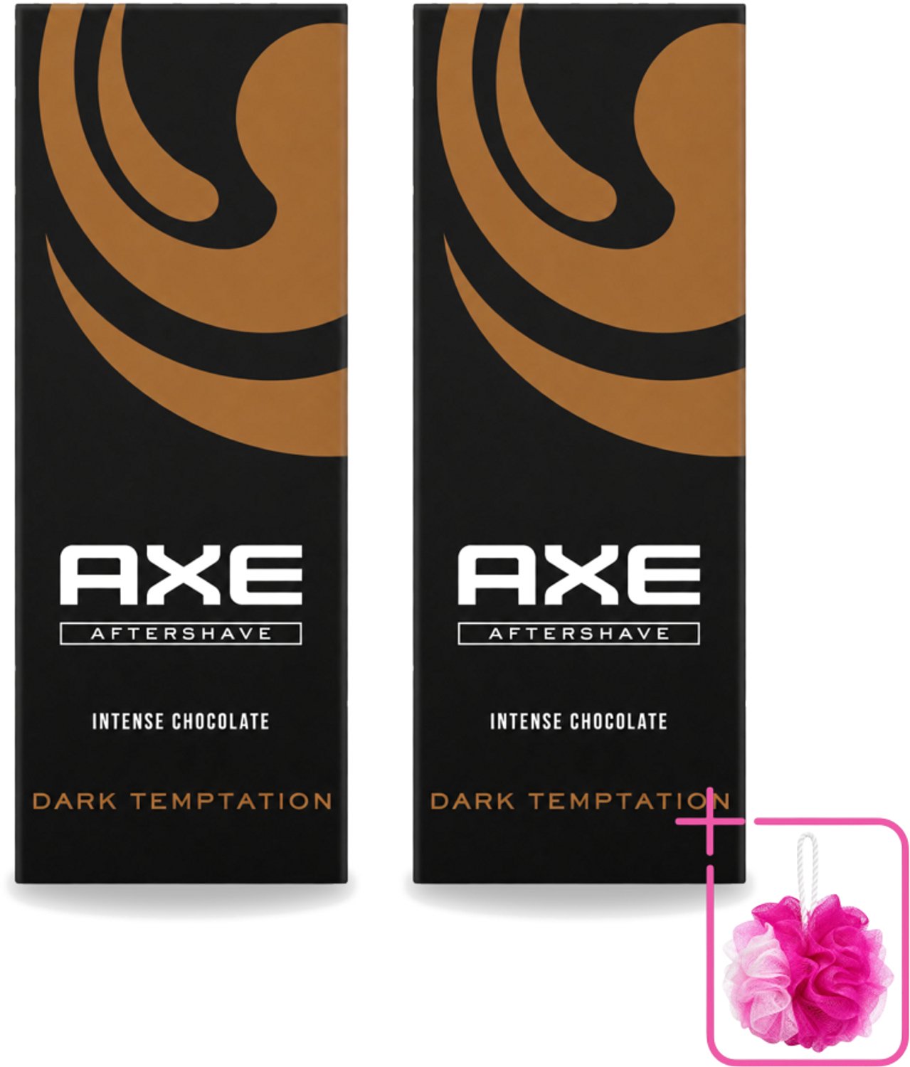 2 x Axe - Aftershave - Dark Temptation - Intense Chocolate - 100 ml - Bulkverpakking - Aftershave - Douchemop - Chocola