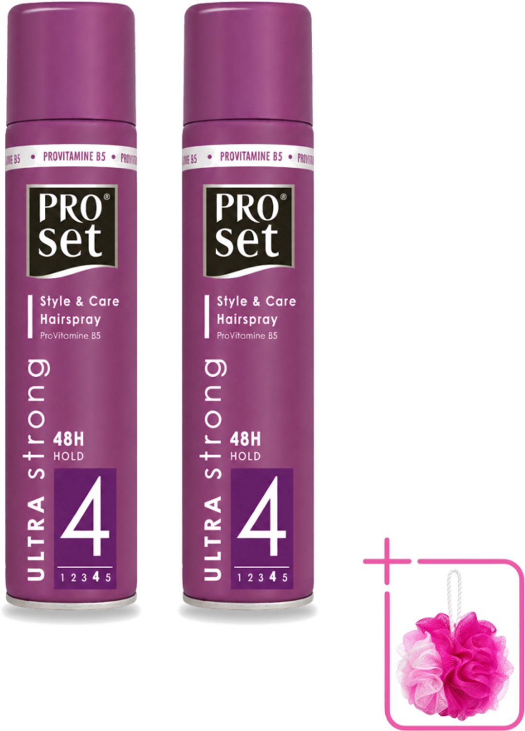 2 x Proset - Haarspray - Ultra Sterk - 48 uur Werking - 250 ml - Bulkverpakking - Haarspray - Douchemop - 48 uur fixatie