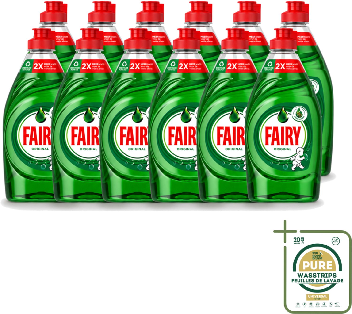 12 x Fairy – Afwasmiddel – Original – 320 ml - Afwasmiddel - Vetverwijdering - Handafwas - Schone Vaat - Keuken