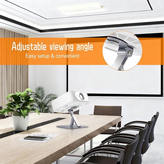 Verstelbare Desktop Projector Houder met Steun, Flexibele Hoek en Tot 10kg Draagcapaciteit voor Thuis en Kantoor — afbeelding 3