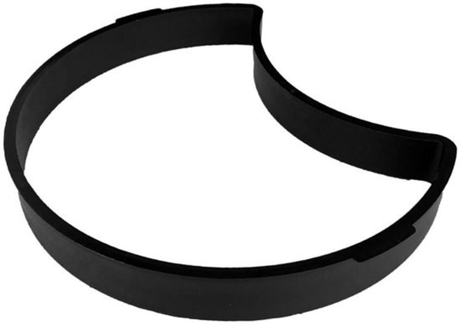 Betonmal in halve maanvorm - Stoeptegelmal - vorm - Voor het maken van een tuinpad - Herbruikbaar ABS-plastic - 34 cm breed - Zwart