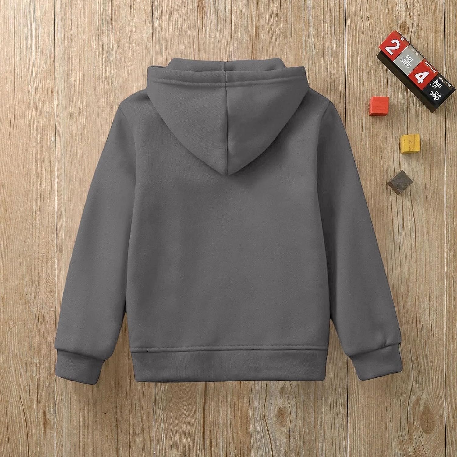 Générique Effen sweatshirt met ritssluiting en lange jas met capuchon en lange mouwen voor meisjes en jongens