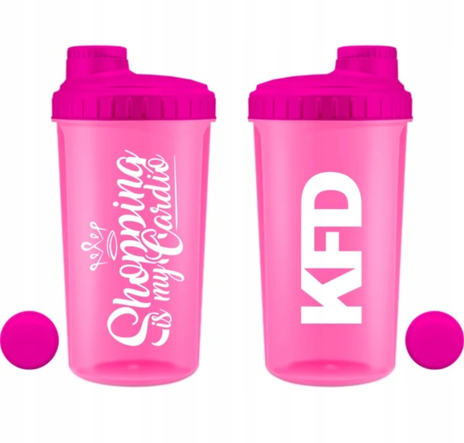 KFD Shaker 700 ml met zeef - Roze