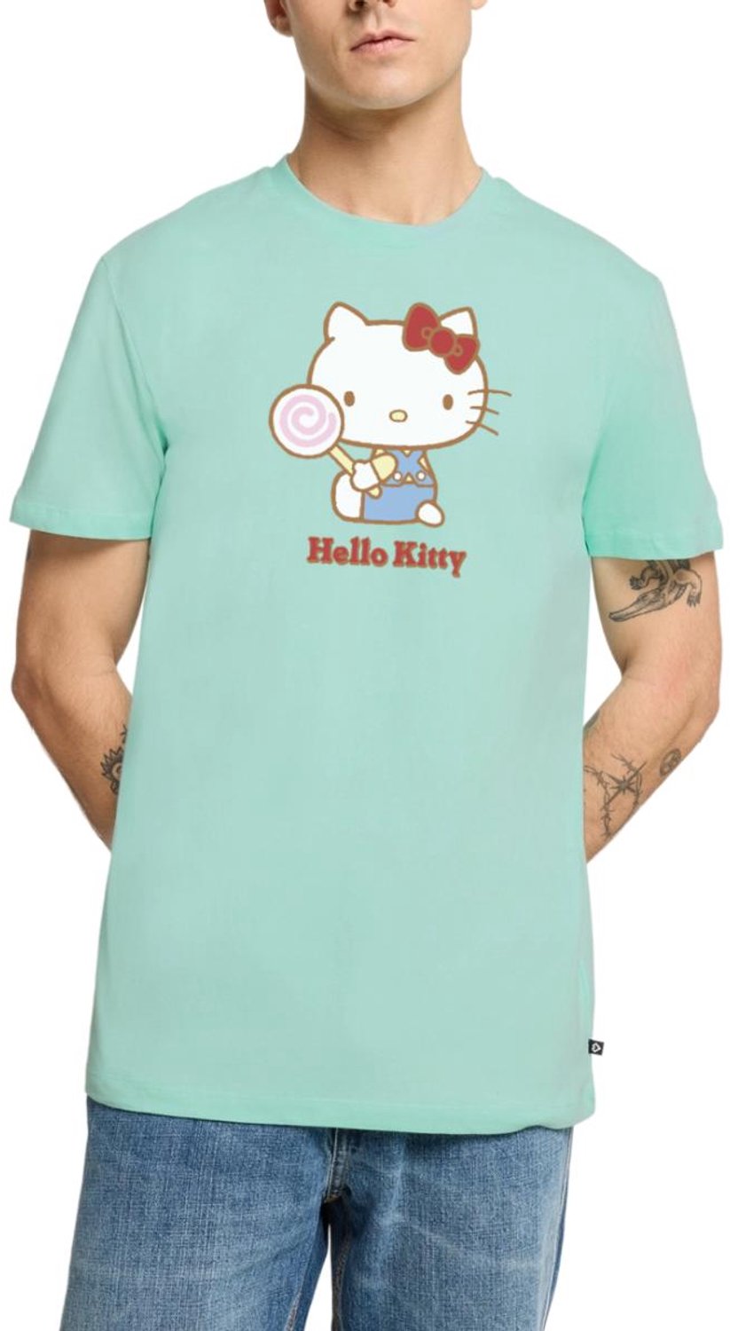 Hello Kitty Met Een Lollipop Premium T Shirt Heren