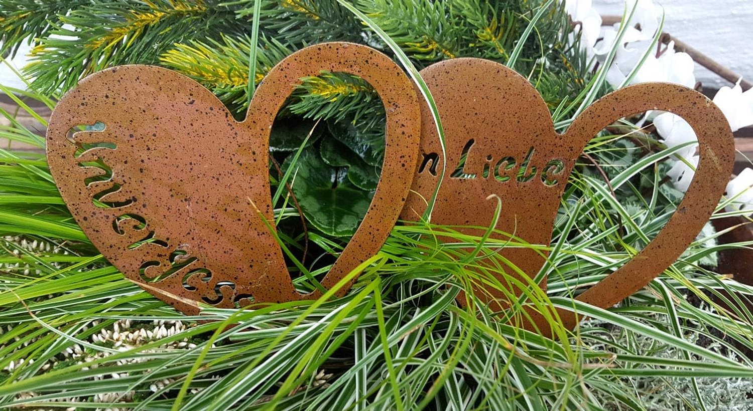 LB H&F Funeral Decoration, Grave Decoration, Metal for Flower Arrangements, Grave for Inserting, Frost-resistant - ShopVlot