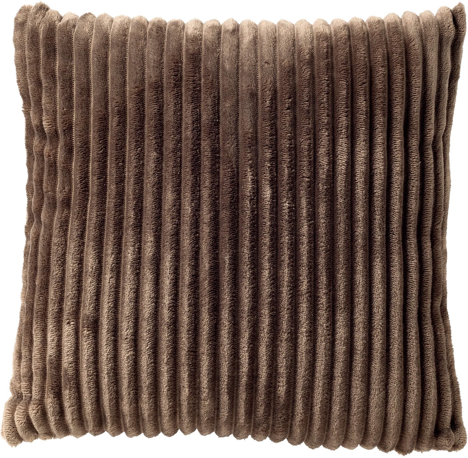 Dutch Decor MART - sierkussen 45x45 cm - zacht ribfluweel - gerecycled - Driftwood - taupe - Inclusief binnenkussen - Luxe kussens voor woonkamer & bank
