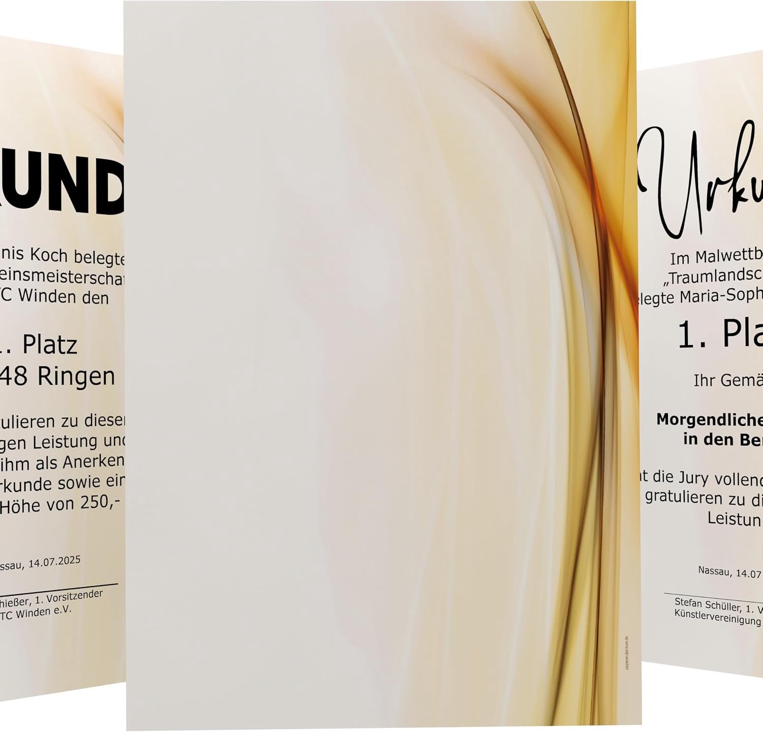 Certificaatpapier A4 50 vellen - 190 g/m² - modern ontwerp - ideaal voor diploma's - ShopVlot