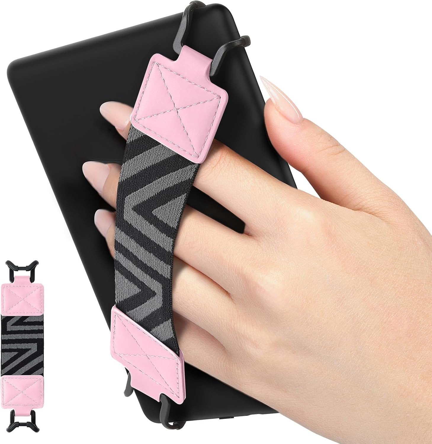 Veilige Handstrap voor 6-8" E-Readers en Tablets - Elastische Handgreep, Lichtgewicht en Comfortabel, Geschikt voor Kindle, Kobo en Lenovo