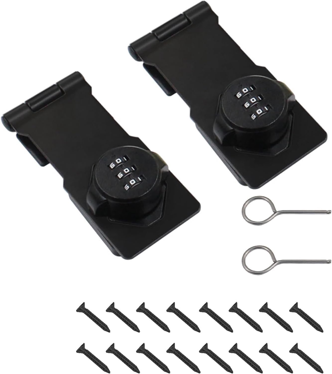Mechanisch wachtwoord slot 110mm - zwart - duurzaam en corrosiebestendig - ideaal voor deuren en poorten - ShopVlot