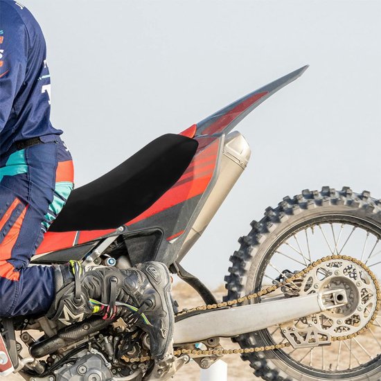 2 Stuks Vierwiel Zitkussen Wieler Motorfiets Passagier Minibike Omslag Vuil Zadel Rug Zitkussen Voor Crossmotor Achterkant Quad Pitfietsstoelkussen Atv-kussen Zwart Polyester — afbeelding 5