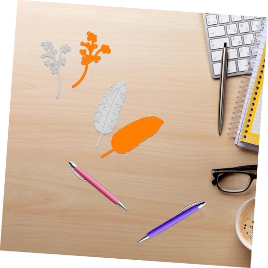 3stuks Snijmal Stencil Voor Embossing Bladeren Snijvorm Creatieve Scrapbooking Ambachtelijke Projecten — afbeelding 4