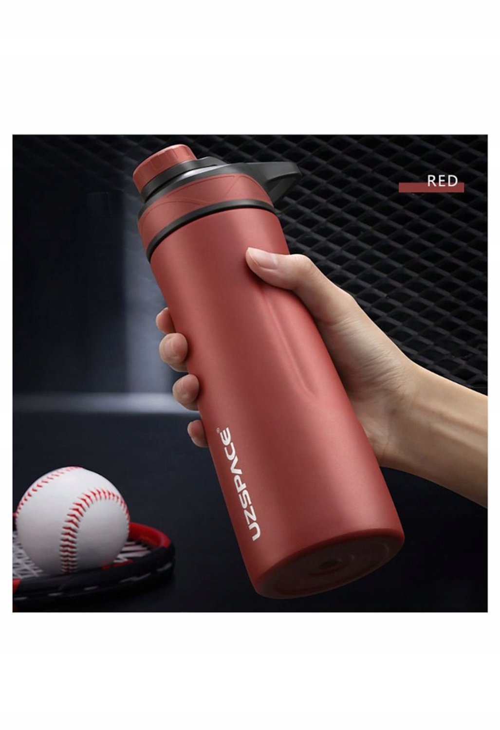 Uzspace RVS Fles 520ml - Rood - Ideaal voor Outdoor & Fitness