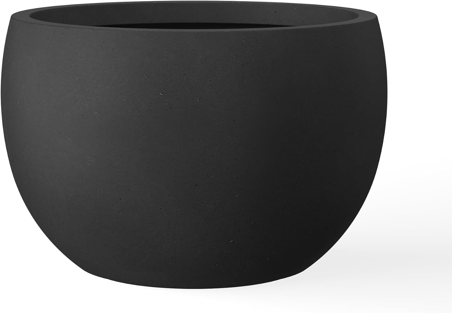 Kante Plantenbak, Beton, Zwart, 11.8" D