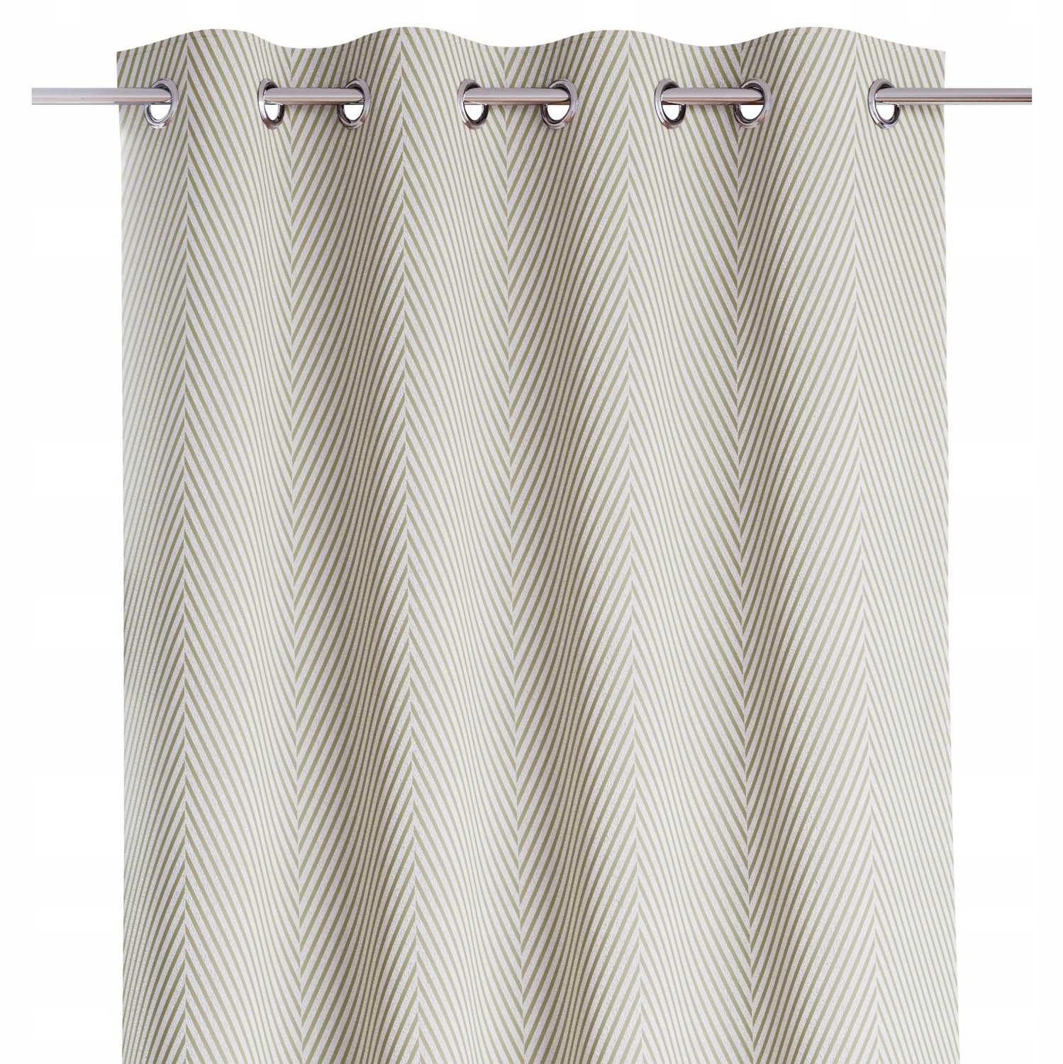 Velvet Gordijn Visgraat Beige 140x250cm - Stijlvolle Raambekleding