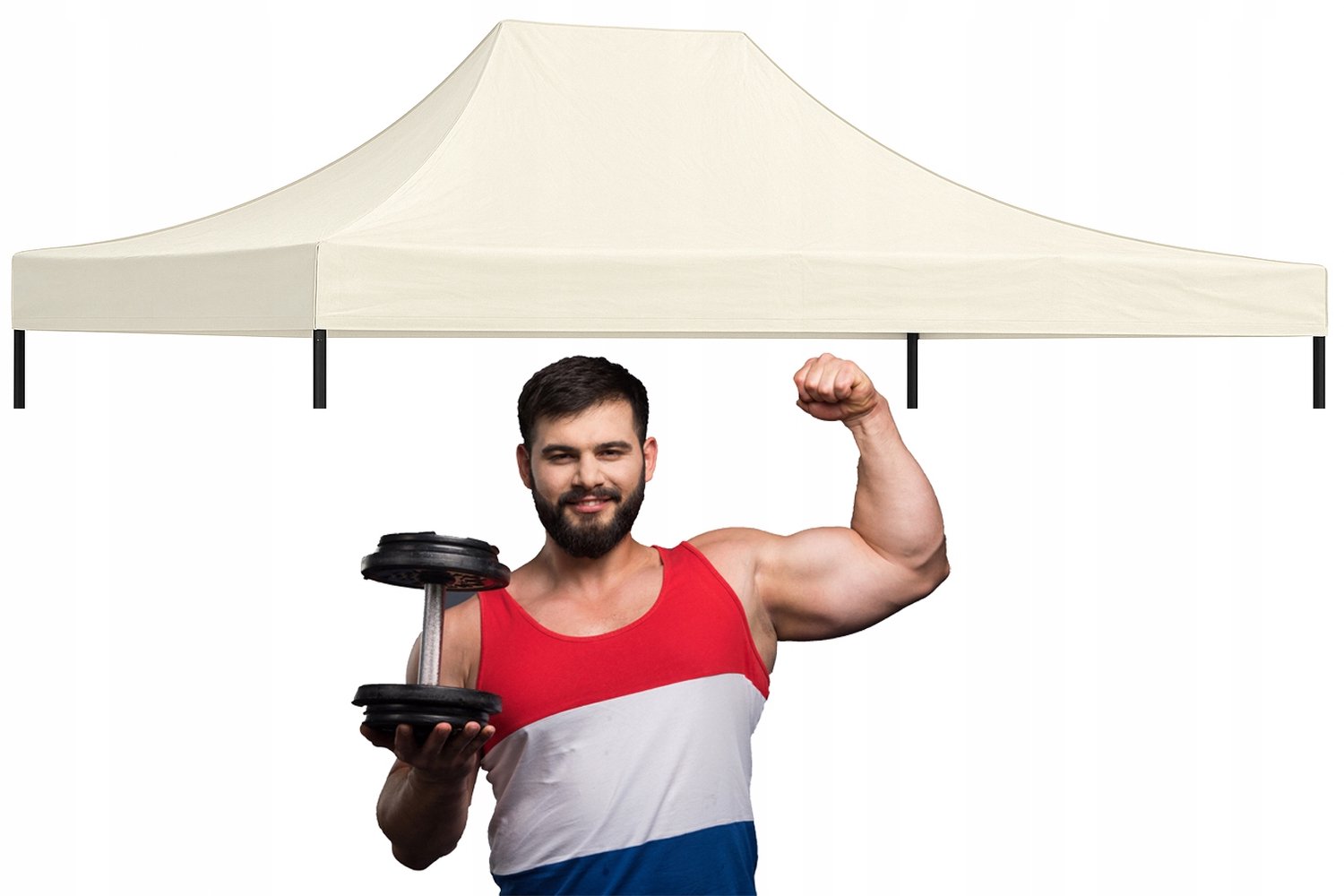Sterk 2x3m Tentdak Vervangend Deksel - Waterdicht 420g/m2
