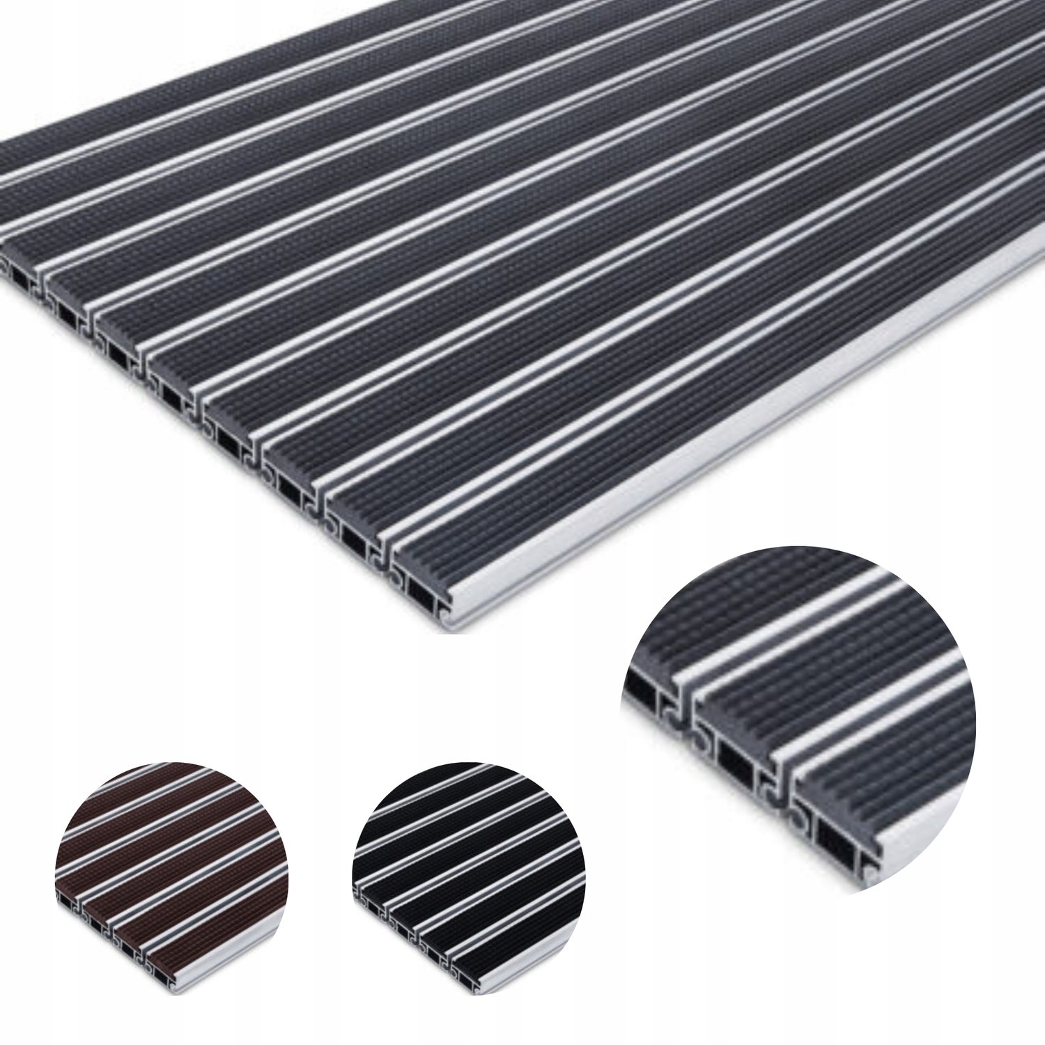 Polentex Combi Strong 22 Aluminiene Entree Mat 60x40 cm - Rubber