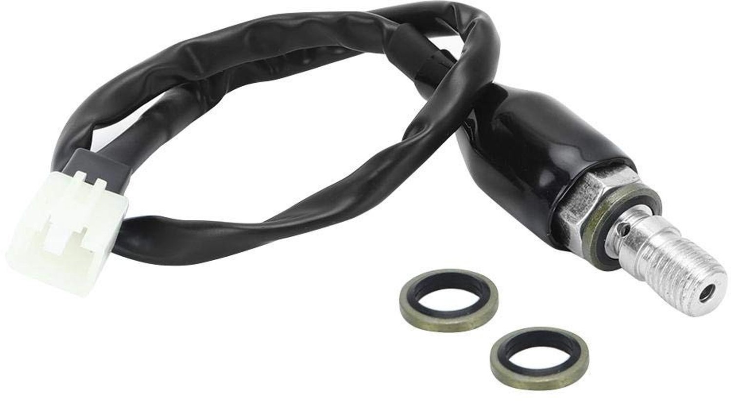 Universele hydraulische remschakelaar M10x1.25 voor motorfietsen - olie slangen, remlichtschakelaar, achterste rechtse kop