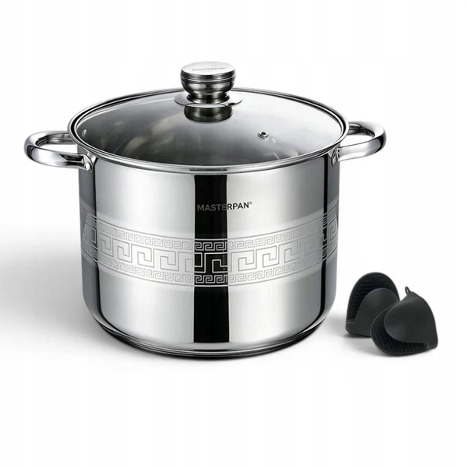 Masterpan RVS Pan met Deksel - 13,5L - 28cm - Zilverkleurig