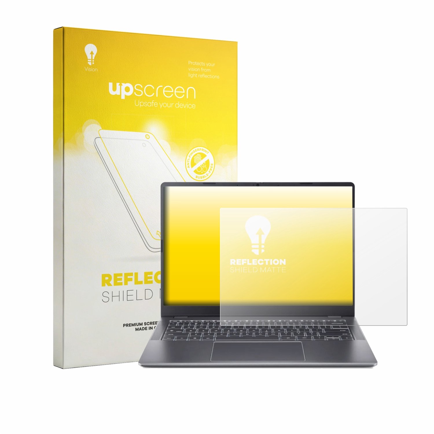 upscreen - Screenprotector voor Acer Chromebook Plus Enterprise 514 - Folie Beschermfolie anti glare matte