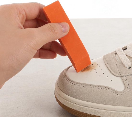 4 Stuks Delige Rubberen Reinigingsblokken met Dubbele Schuine Kanten Effectief tegen Kalkaanslag Vlekken Roestvrijstalen Keramische Oppervlakken in Keuken Badkamer — afbeelding 5