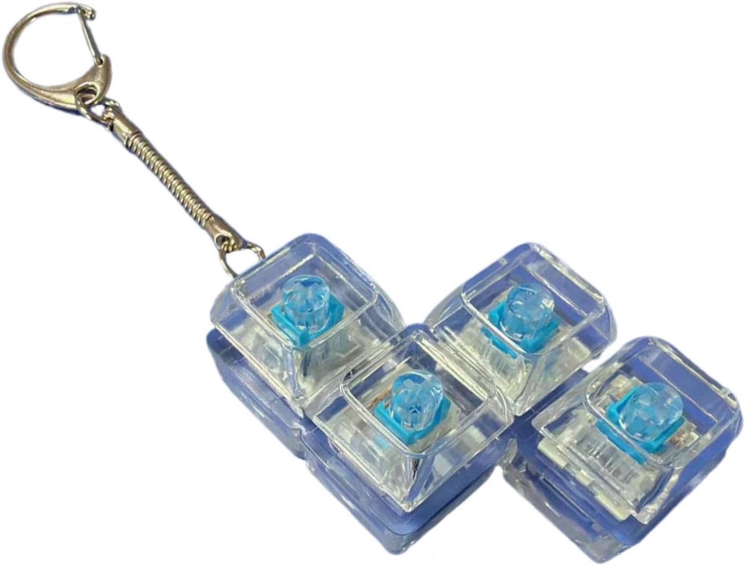 Click Fidget-knop, sensorisch ontspanningsspeelgoed op het toetsenbord, draagbaar, 4-in-1 anti-stress, interactief fidget ontwerp met touch-toetsen, toetsenbordspeelgoed met compacte stijl