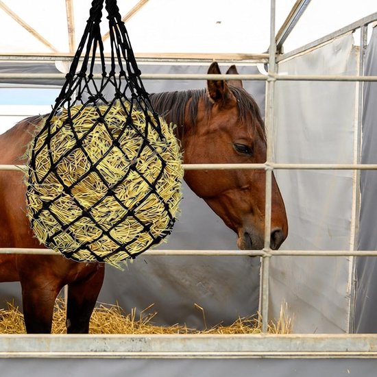 2 Stuks Hooinetten Vulhulp Hangende Hooizakken Wandhooinet Hangende Zak Voor Paarden Graan Wortelhooi Kleine Hooizakken Voor Geiten Konijnenhooivoerbak Geitenhooizak Geen — afbeelding 3