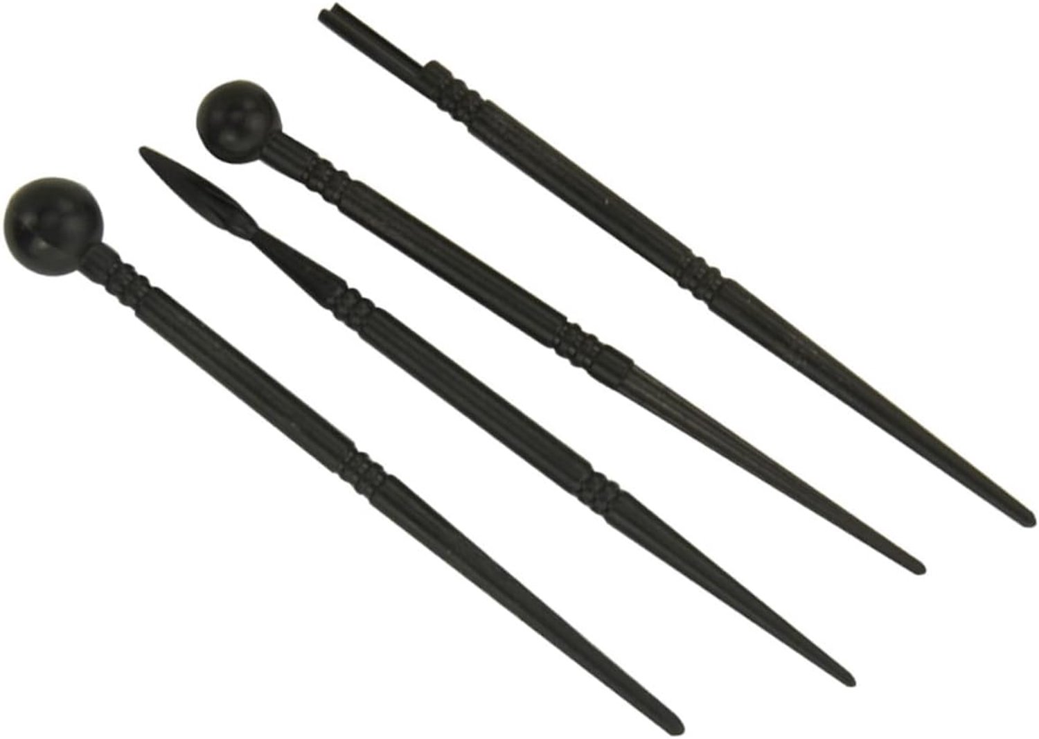 1 Setje Gereedschap Van Klei Aan De Drogen Boetseerklei Polymeer Klei Snijders Gereedschapsset Van Klei Beeldhouwengereedschap Aardewerk Klei Black Plastic 4 Stuks