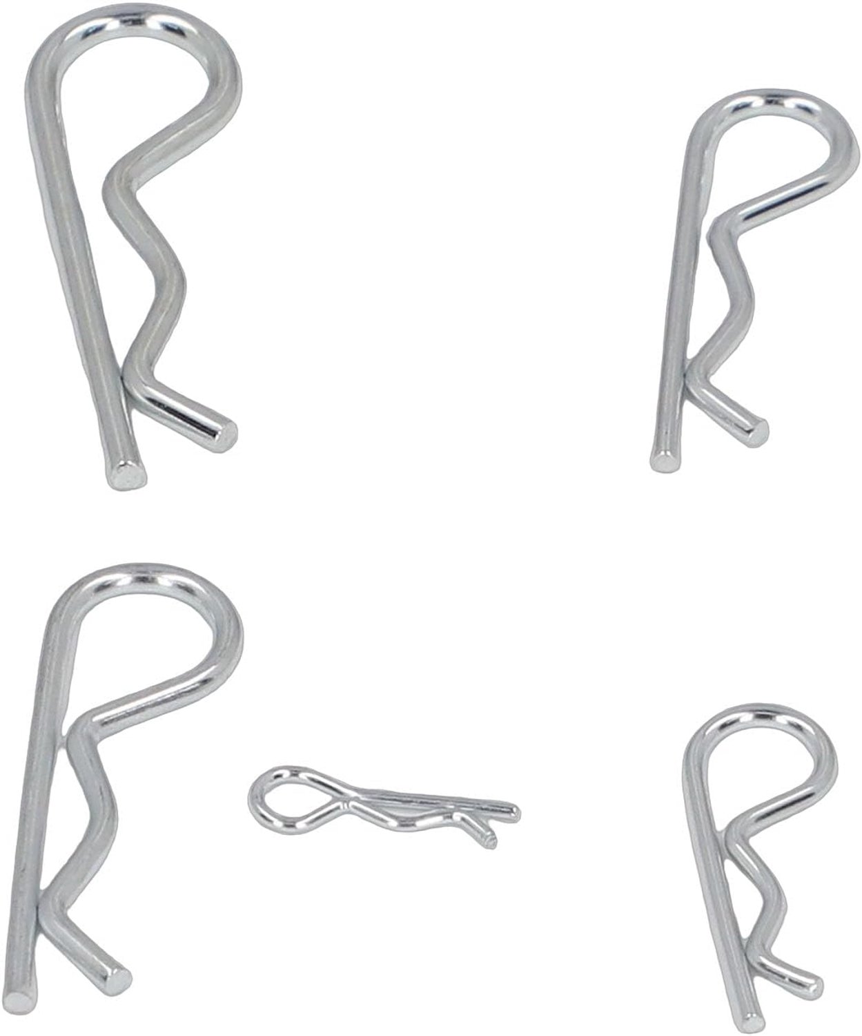 Aqxreight 100st Hair R Hitch Splitpen Clamp/Holder Assortiment Kit Roestvrij Staal voor Trailers, Landbouw, Automotive R Clamp/Holder, Splitclip, Hitch Pin, Haarspeld