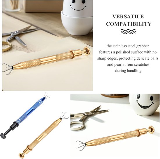 6 Stuks Strass Steentjes Pick-Up Tool Kleine Bal Grijper Roestvrij Staal Klauw Tool Piercing Bal Grijper Klauw Ic Chip — afbeelding 4