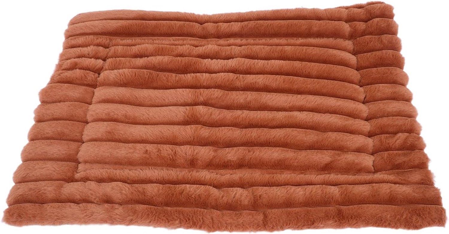 Zelfverwarmende Kattenmat Lichtbruin Wasbare Indoor Huisdier Slaapplek met Antislip Zachte Corduroy Fleece voor Comfort Warmte
