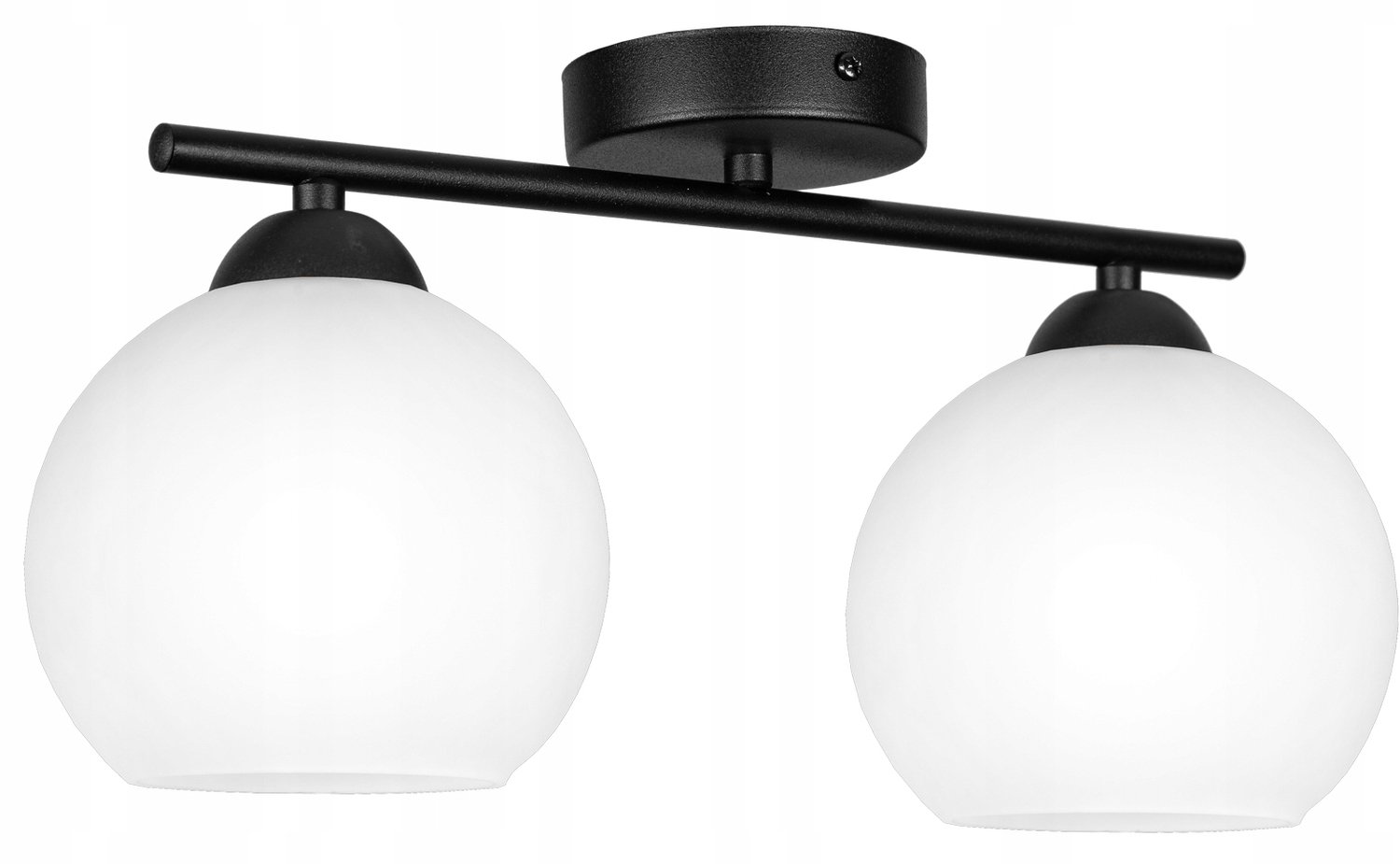 Loft Plafond Lamp E27 Zwart Glas - Stijlvolle Verlichting