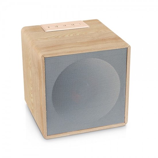 Livoo TES272C Bluetooth Speaker - 10W Stereo - 20 uur Accu - Hout - Crème — afbeelding 2