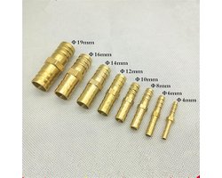 2 STKS Messing Rechte Tuinslang Montage Gelijke Barb, Gas Koper Prikkeldraad Koppeling Adapter: DOLUNTO (Color : Y 3way, Size : 16mm-16mm Barb)