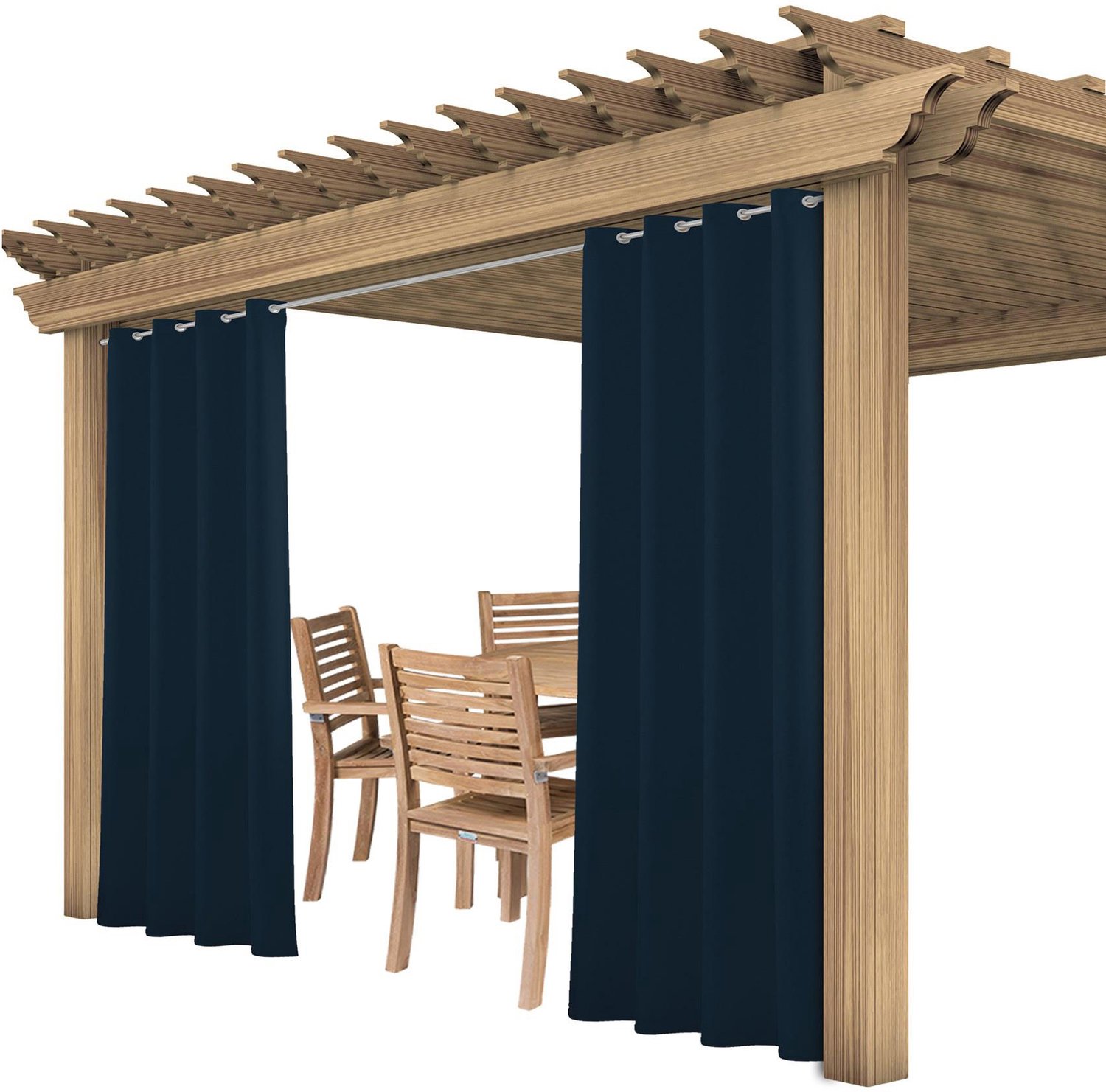 Waterdicht Gordijn voor Buiten 155x240cm met Grommets - Tuin & Terras
