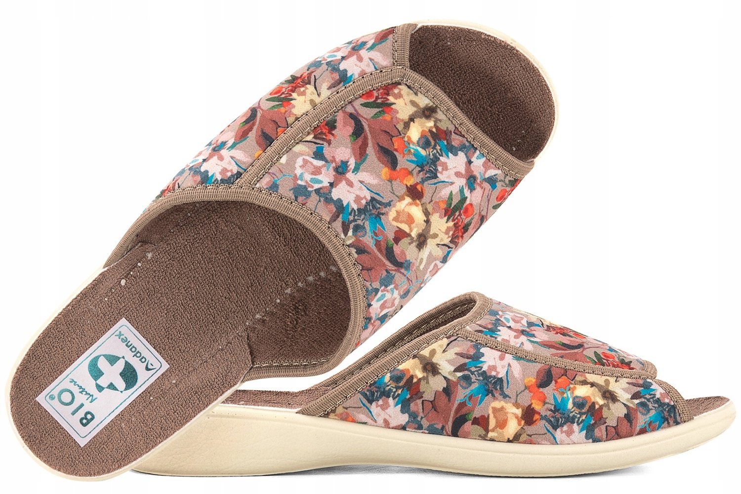 Adanex Dames Pantoffels 29824 - Comfortabel met Klittenband & PU Zool