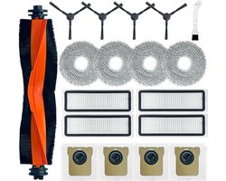 Ytaland Reserveonderdelen, accessoires voor Xiaomi Robot Vacuum X20 Max/ X20 Pro robotstofzuiger (1 hoofdborstel, 4 zijborstels, 4 Hepa-filters, 4 stofzakken, 4 dweilpads)