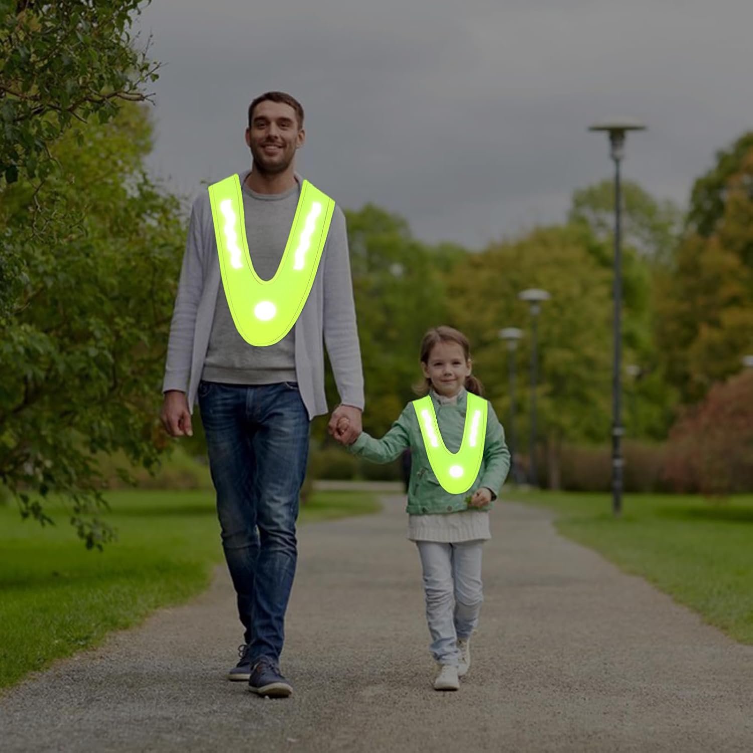 Veiligheidsvest voor kinderen in V-vorm (38 cm + 52 cm)
