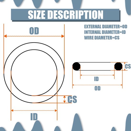 100 stuks O-ringen nitril rubber, 16 * 3.1 mm afdichten O-ringen voor wasmachine, kraan en sanitair in keuken badkamer — afbeelding 3