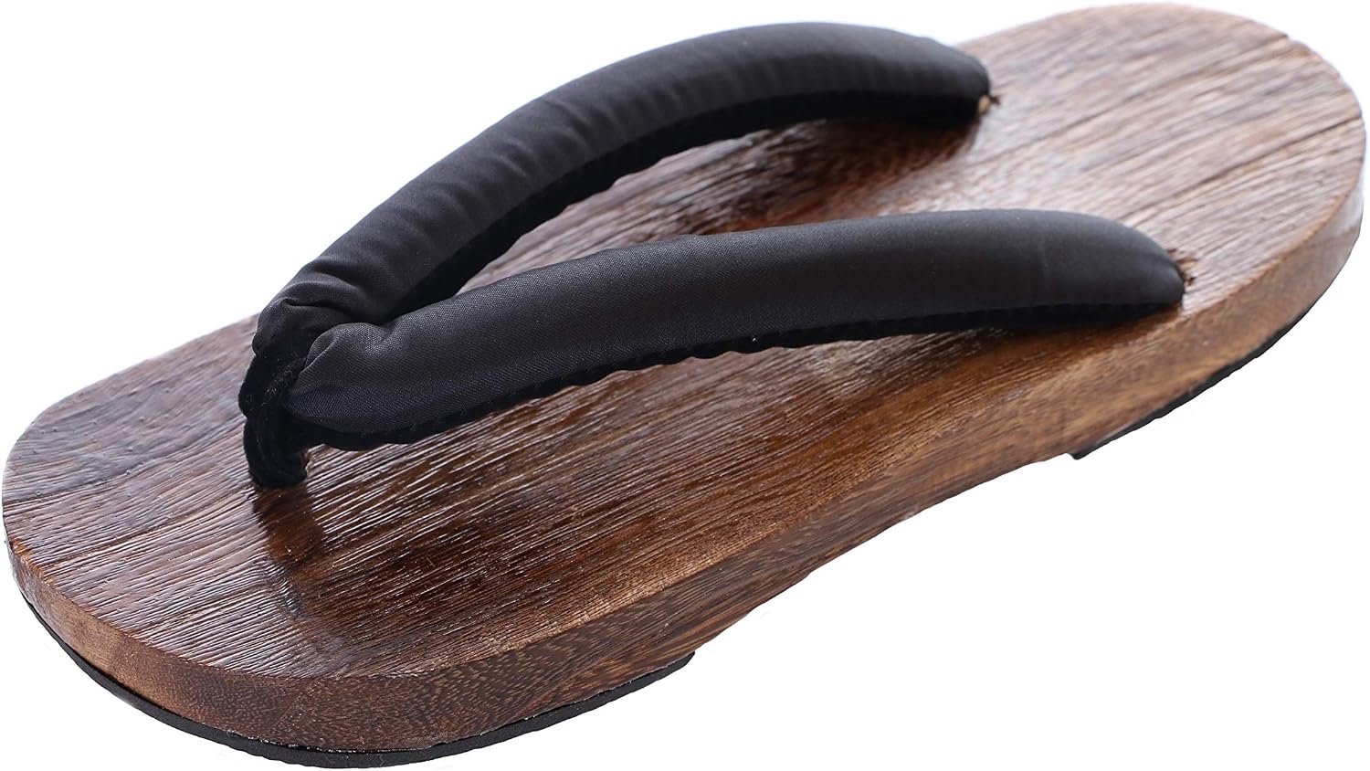 K-G-50-2 zwart originele Japan Geta donkere houten sandaal tai kimono geisha kendo samurai teenslippers