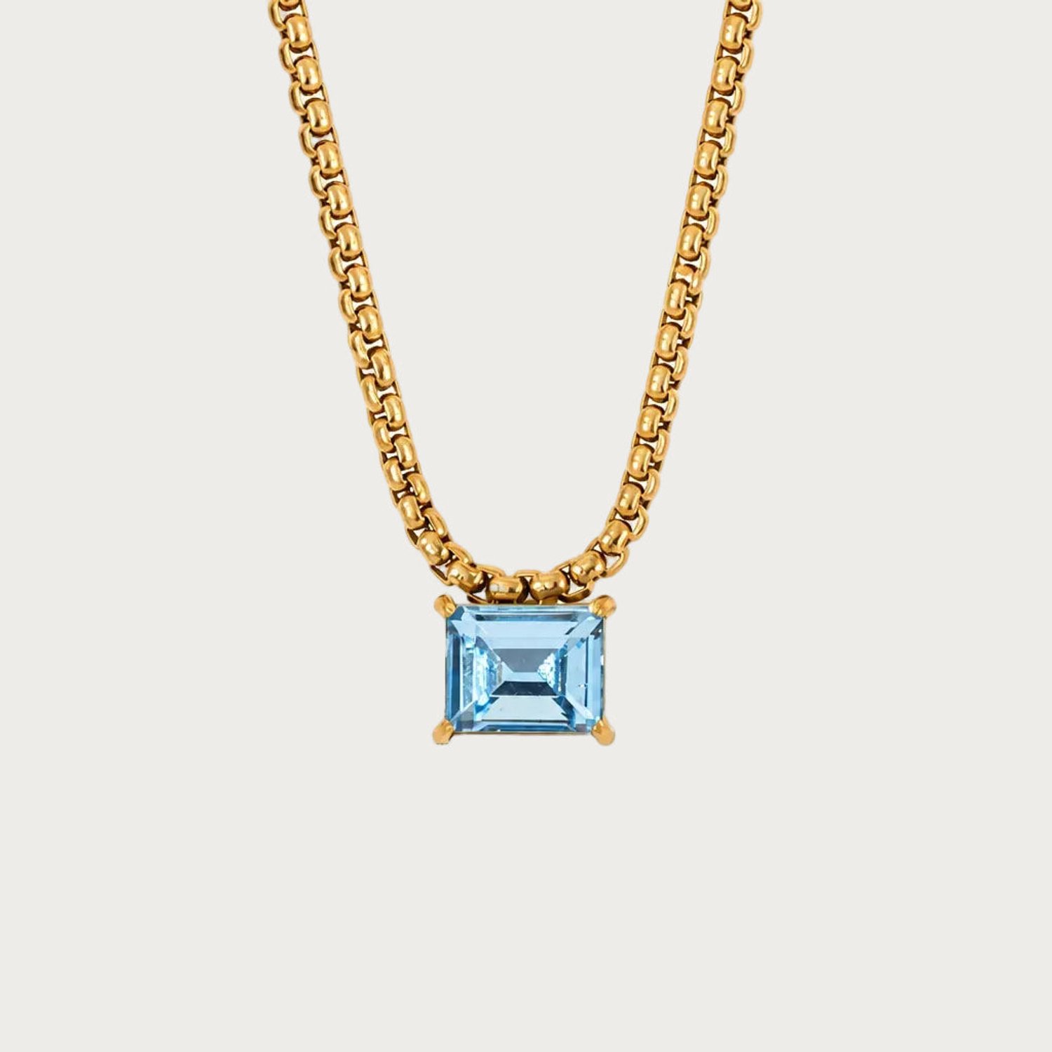 Elara - Geboortesteen Ketting – Stainless Steel - Jewellery by Mae
