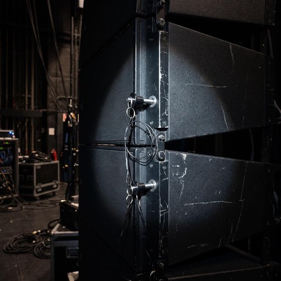 2 Stuks Speaker Rigging Pin X met Veerstaal Constructie Veiligheidslanyard Metalen Borgpen voor Audioapparatuur Maritieme Bevestiging Geschikt voor Line Array Speakers Boten — afbeelding 5
