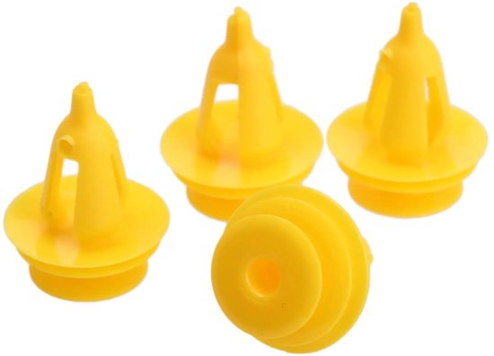 50 stuks auto deurbekleding bevestigingsclips auto kunststof vaste clip geel nylon bevestigingsmiddel klinknagels 9 mm gat compatibel met jeep grand cherokee — afbeelding 3