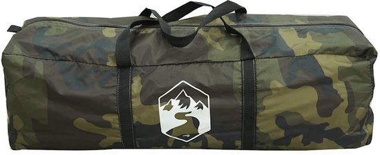 vidaXL - Tunneltent - 6-persoons - waterdicht - camouflage van Vidaxl — afbeelding 2