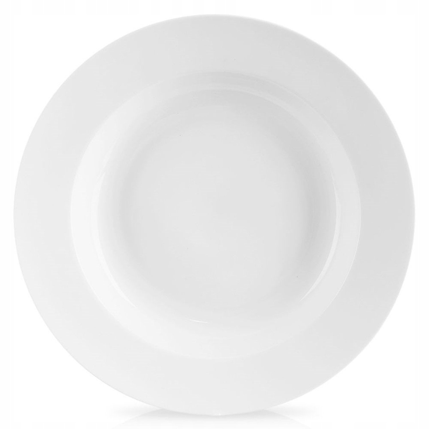 Diepe Porseleinen Soeptkom 24,5 cm - Wit, Klassiek Design